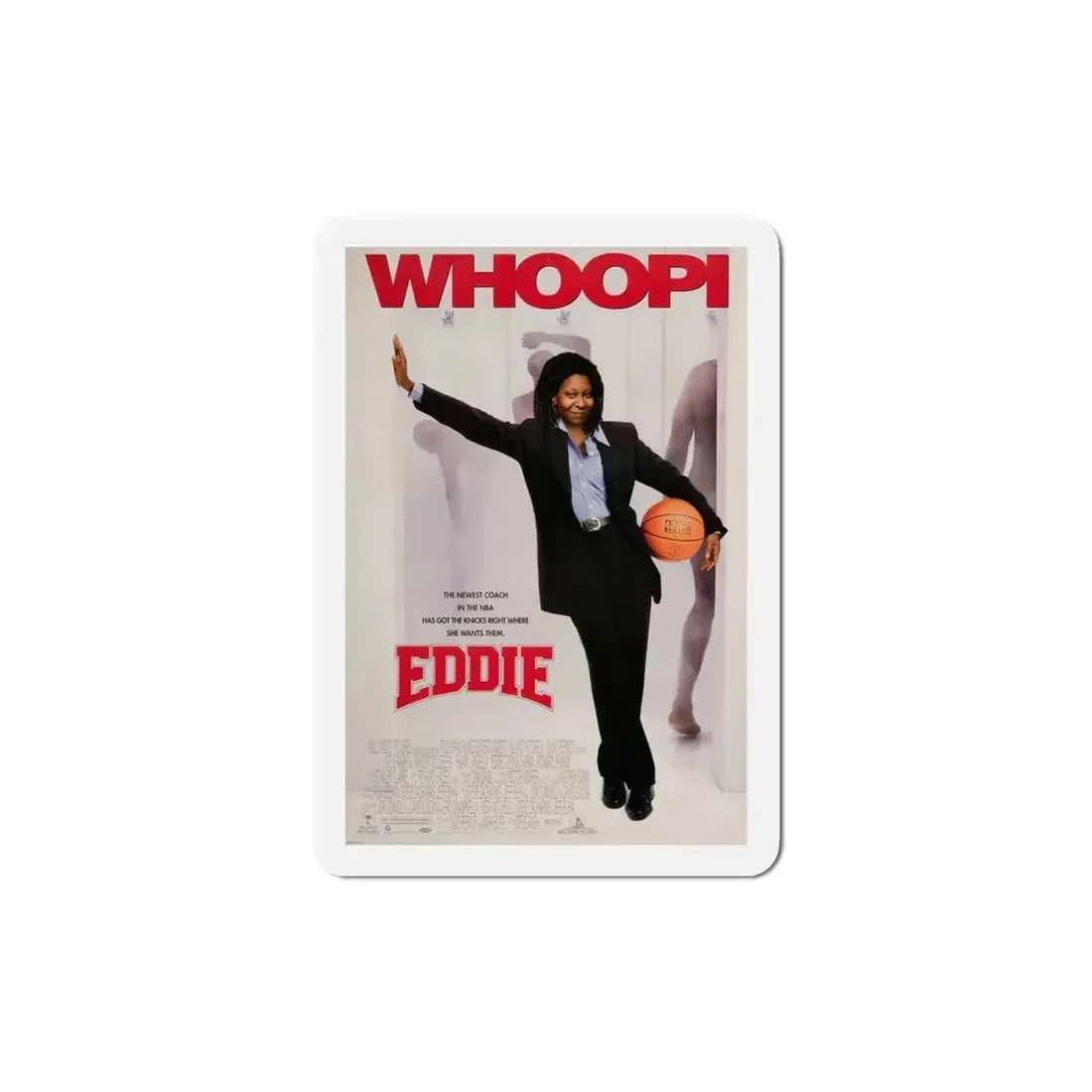 Eddie 1996 Movie Poster Refrigerator Magnet 5 Inch - The Sticker Space