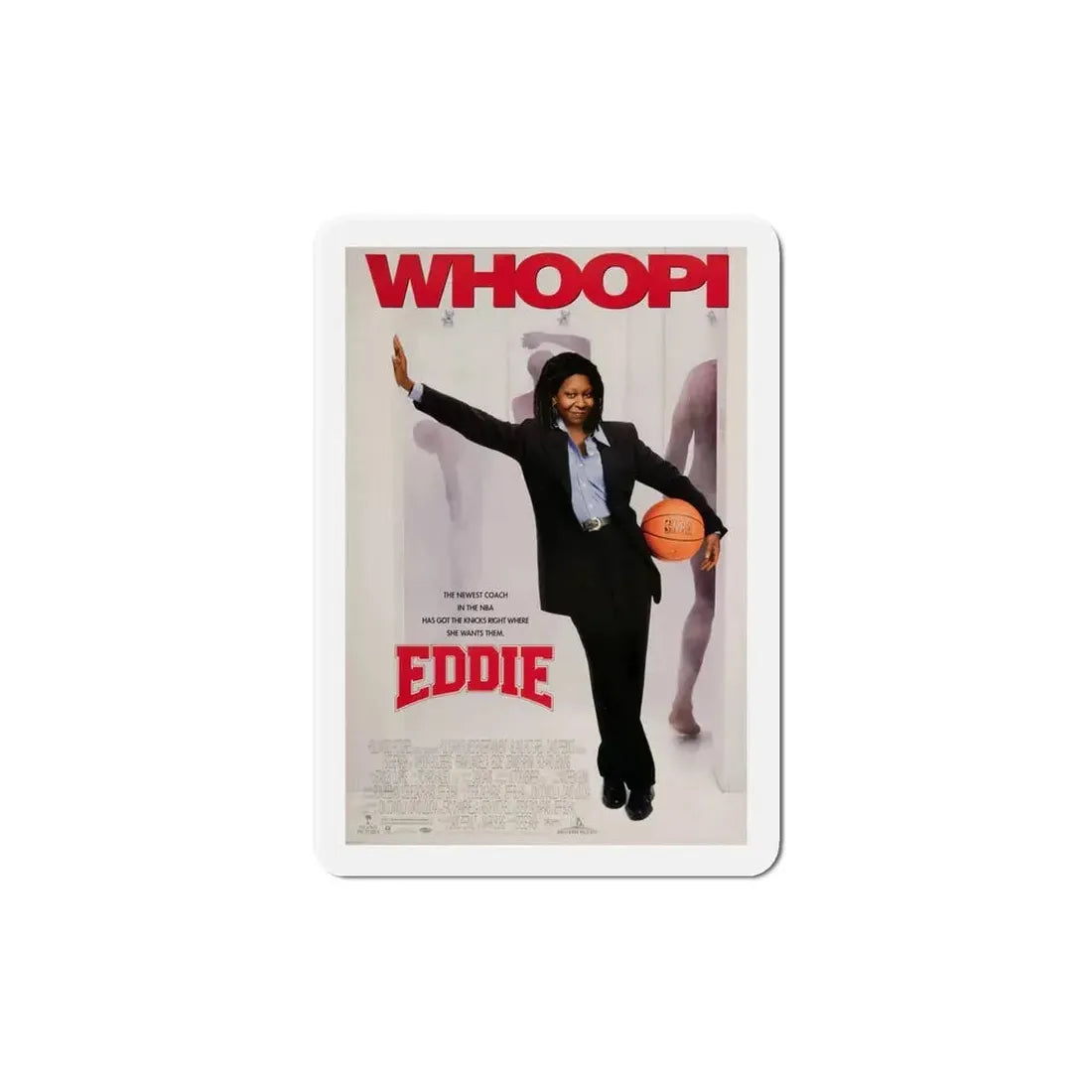 Eddie 1996 Movie Poster Refrigerator Magnet - The Sticker Space