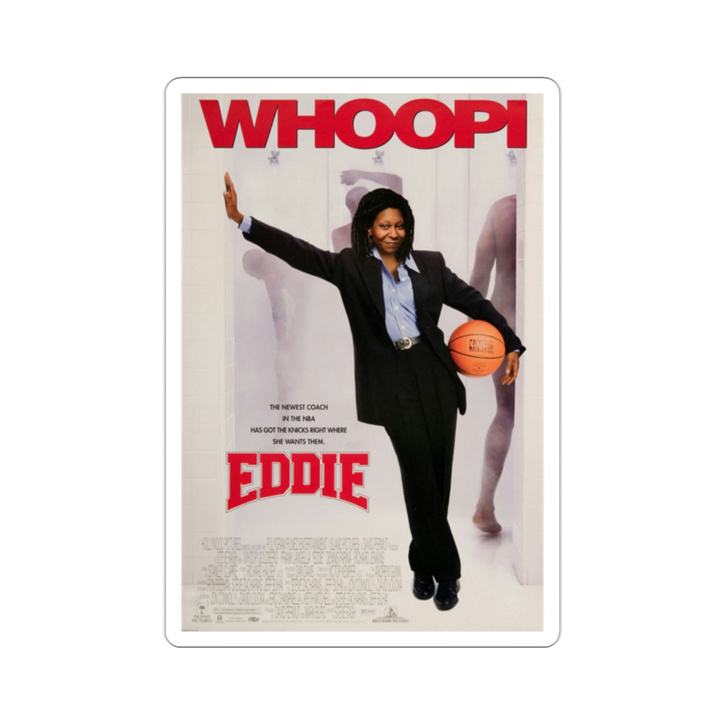 Eddie 1996 Movie Poster STICKER Vinyl Die-Cut Decal-2 Inch-The Sticker Space