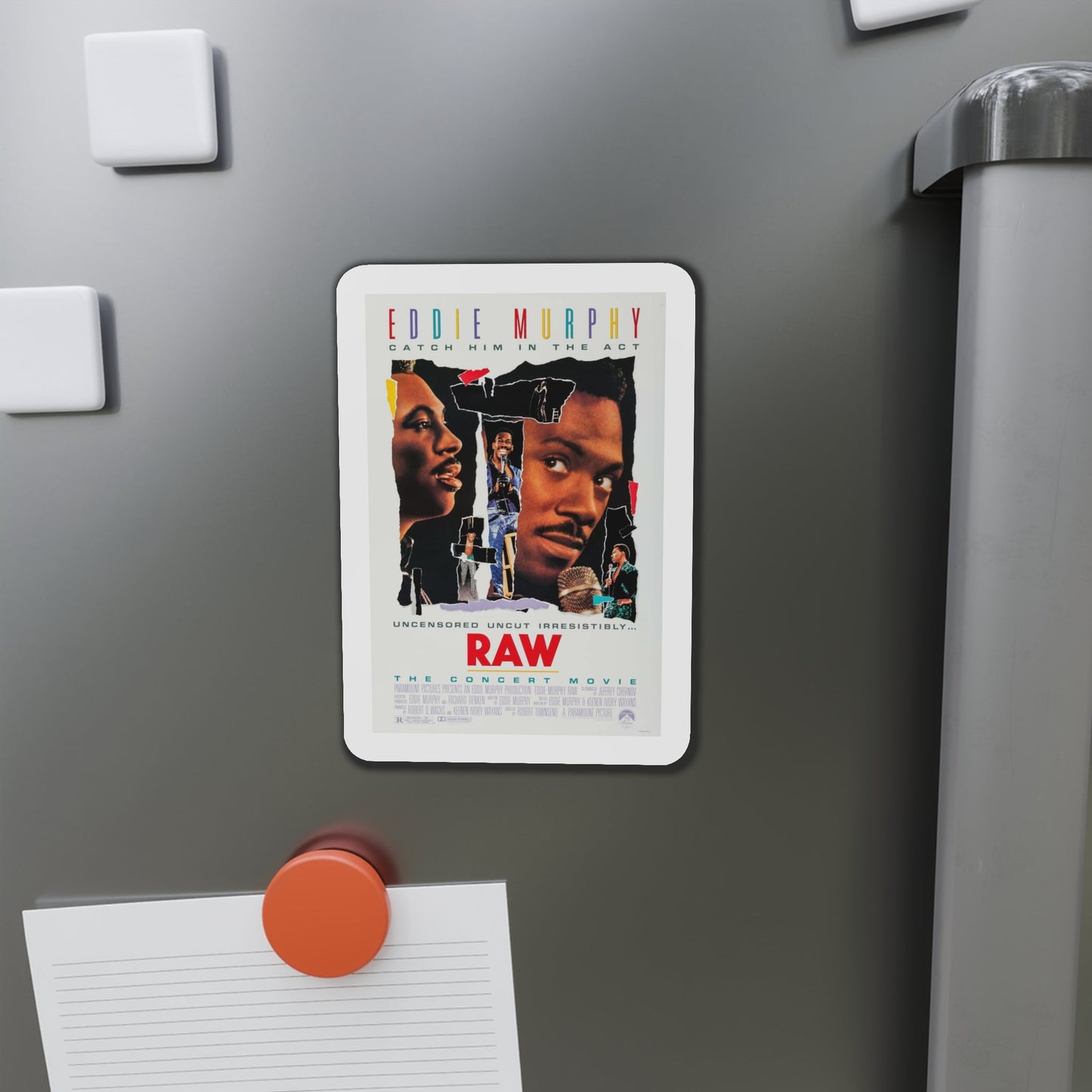 Eddie Murphy Raw 1987 Movie Poster Die-Cut Magnet-The Sticker Space