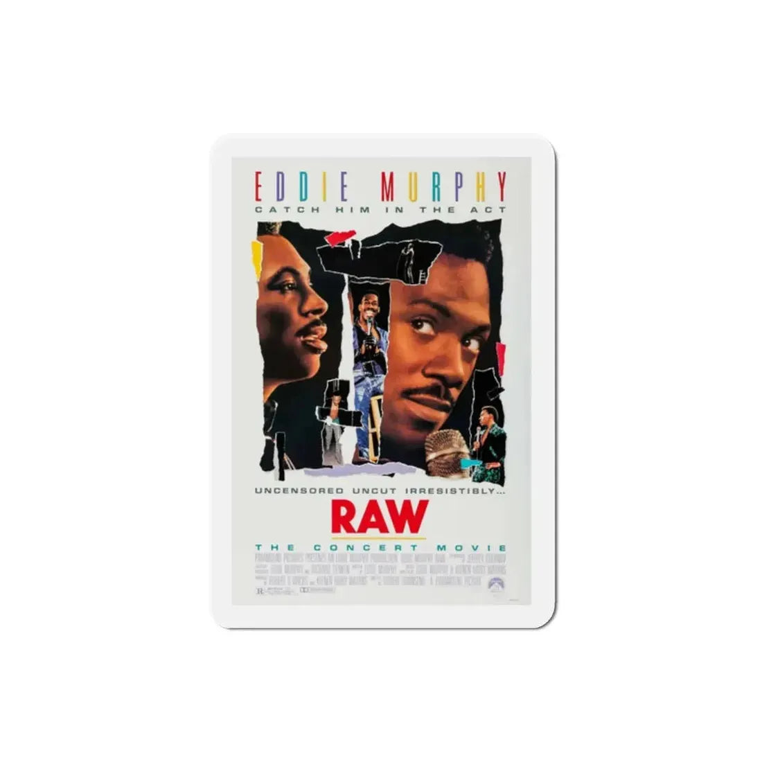 Eddie Murphy Raw 1987 Movie Poster Refrigerator Magnet - The Sticker Space