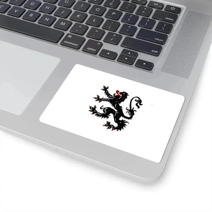 Edegem vlag (Belgium) STICKER Vinyl Kiss-Cut Decal - The Sticker Space