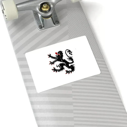 Edegem vlag (Belgium) STICKER Vinyl Kiss-Cut Decal - The Sticker Space