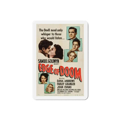 Edge of Doom 1950 Movie Poster Refrigerator Magnet 2 Inch - The Sticker Space