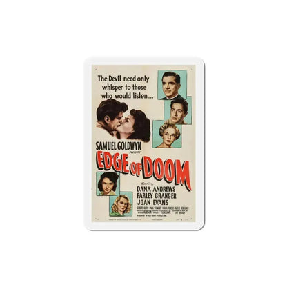 Edge of Doom 1950 Movie Poster Refrigerator Magnet 5 Inch - The Sticker Space