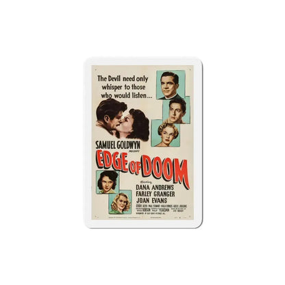 Edge of Doom 1950 Movie Poster Refrigerator Magnet 6 Inch - The Sticker Space