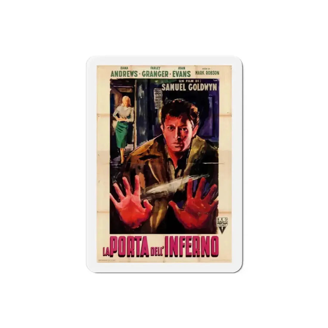 Edge of Doom 1950 v2 Movie Poster Refrigerator Magnet 2 Inch - The Sticker Space