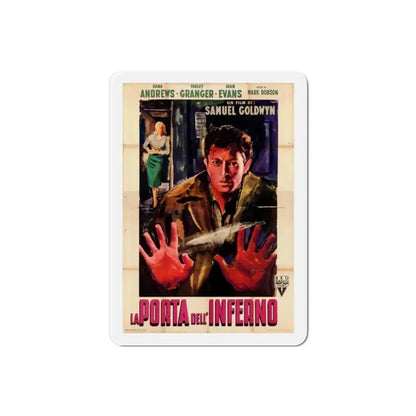 Edge of Doom 1950 v2 Movie Poster Refrigerator Magnet 2 Inch - The Sticker Space