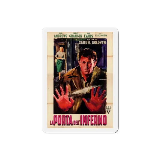 Edge of Doom 1950 v2 Movie Poster Refrigerator Magnet 2 Inch - The Sticker Space