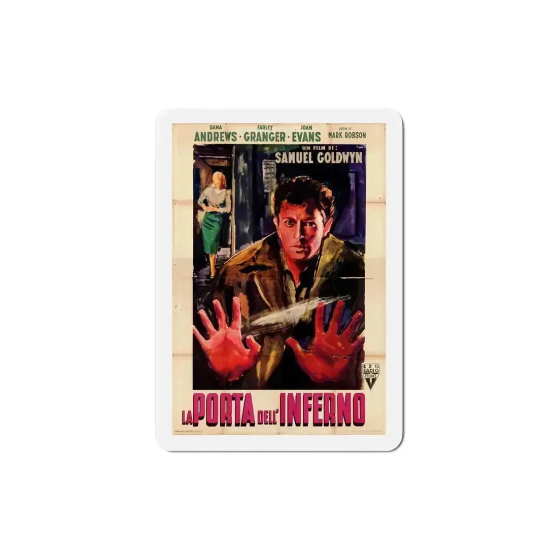 Edge of Doom 1950 v2 Movie Poster Refrigerator Magnet 4 Inch - The Sticker Space