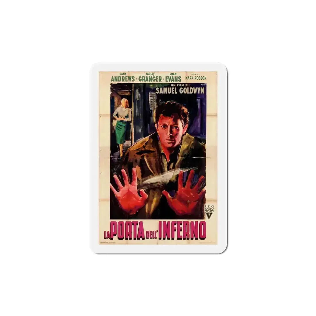 Edge of Doom 1950 v2 Movie Poster Refrigerator Magnet 5 Inch - The Sticker Space