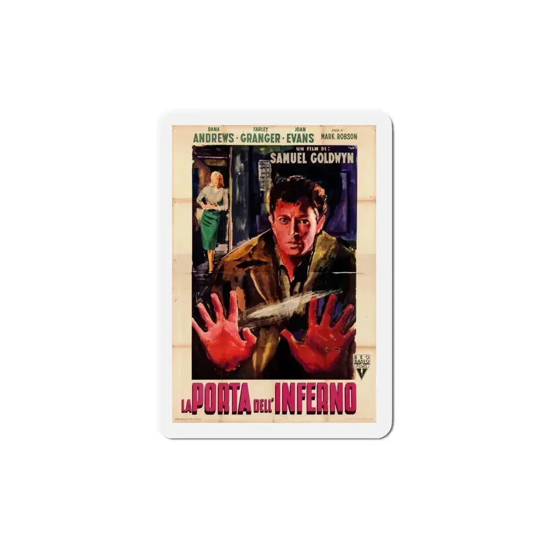 Edge of Doom 1950 v2 Movie Poster Refrigerator Magnet 6 Inch - The Sticker Space