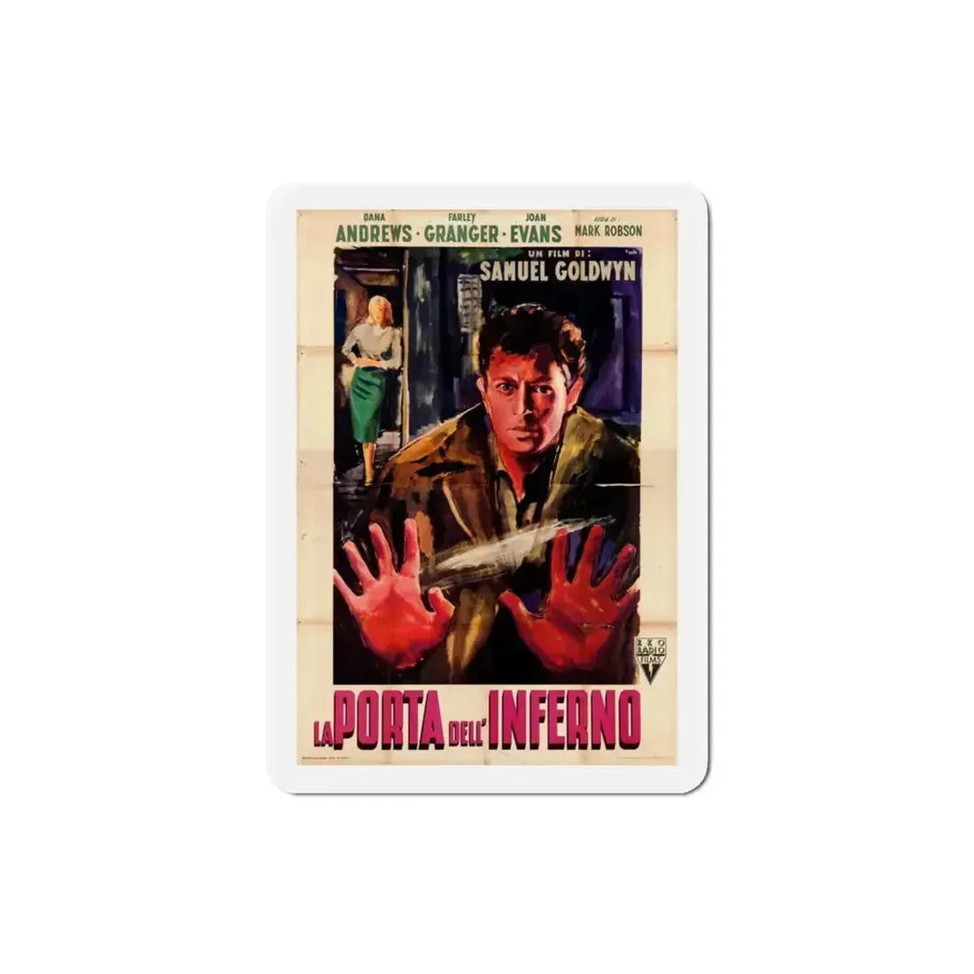 Edge of Doom 1950 v2 Movie Poster Refrigerator Magnet - The Sticker Space