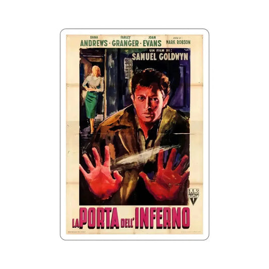 Edge of Doom 1950 v2 Movie Poster STICKER Vinyl Die-Cut Decal 6 Inch - The Sticker Space