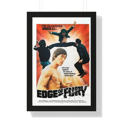 EDGE OF FURY 1958 - Framed Movie Poster 16″ x 24″ Black - The Sticker Space