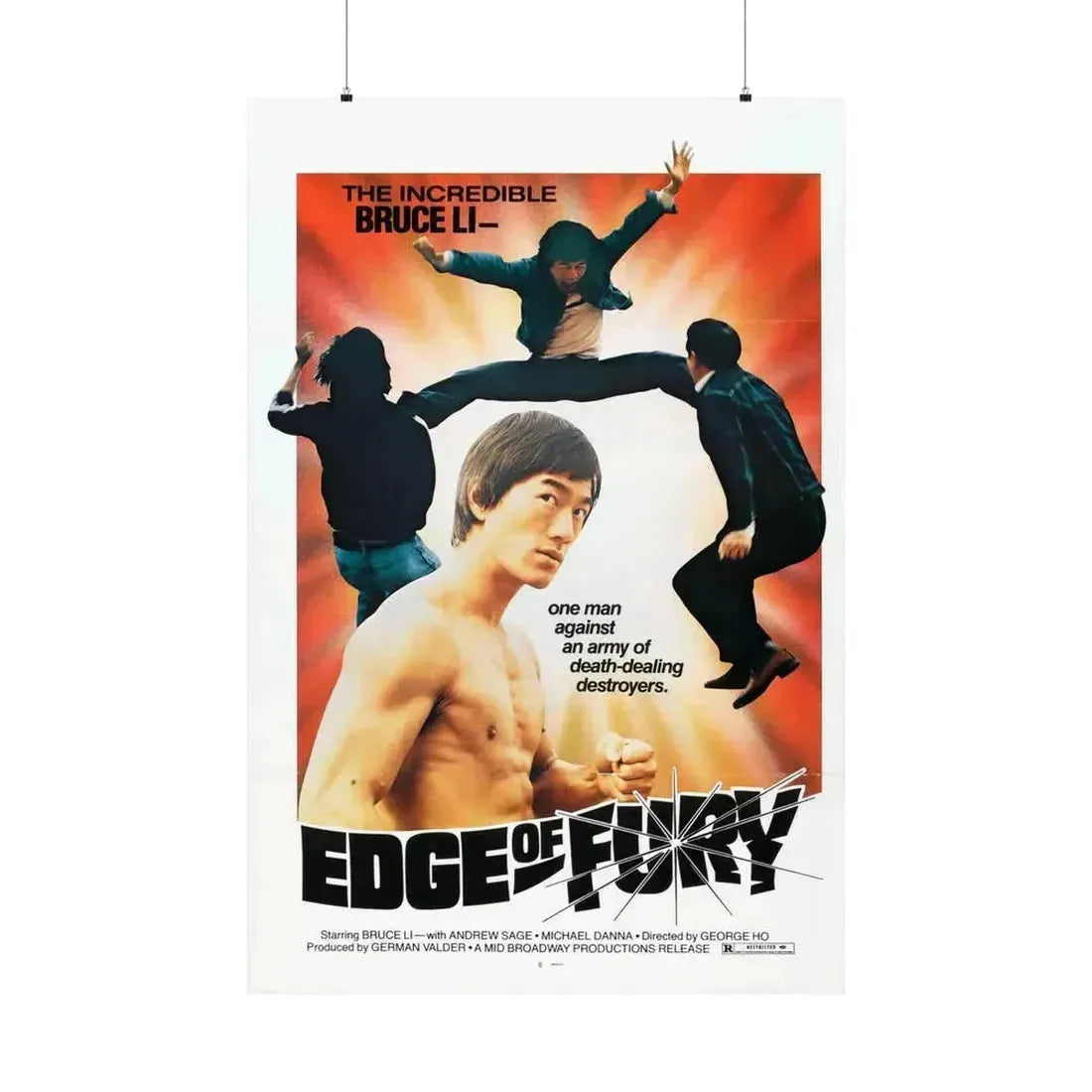 EDGE OF FURY 1958 - Paper Movie Poster 36" x 54" Matte - The Sticker Space