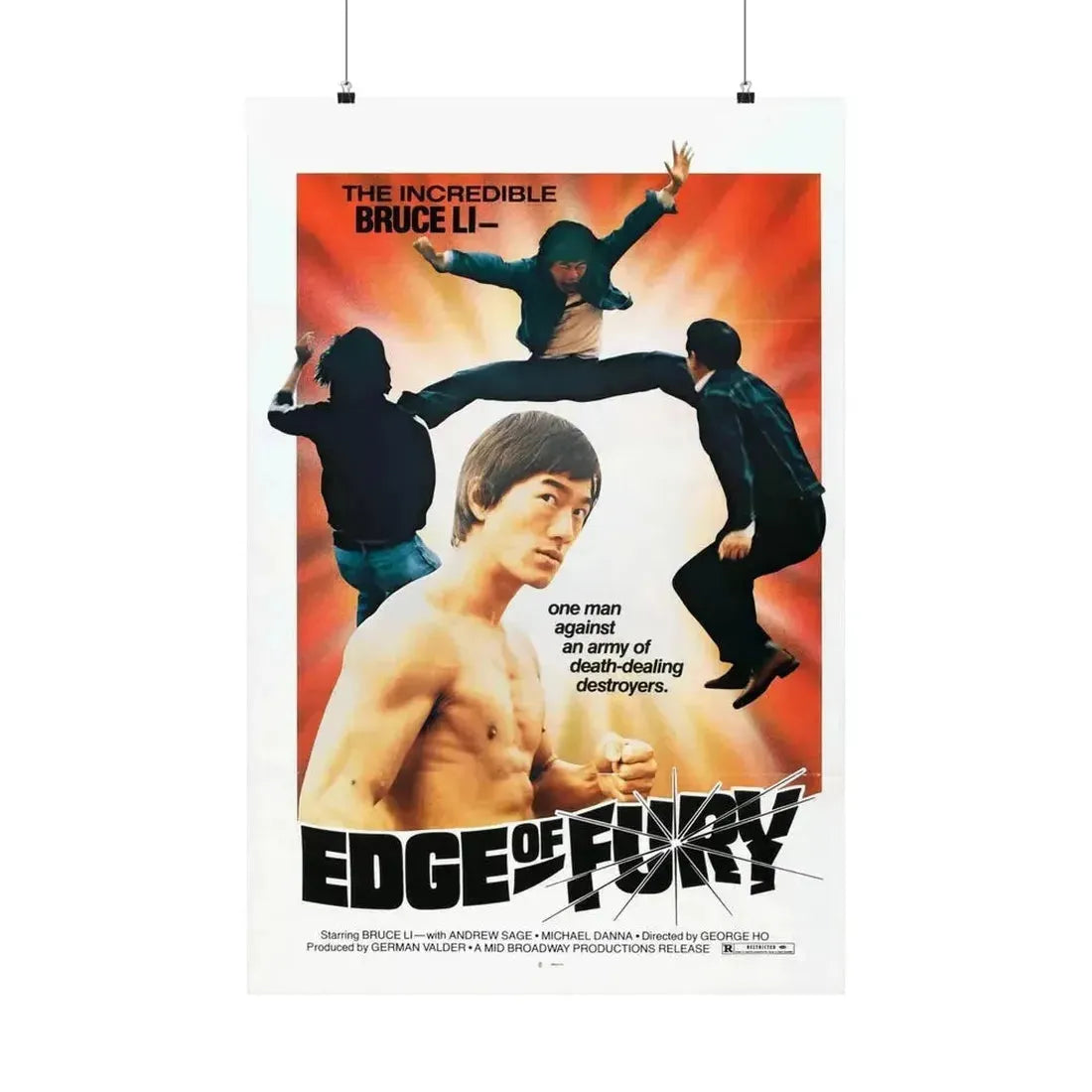 EDGE OF FURY 1958 - Paper Movie Poster - The Sticker Space