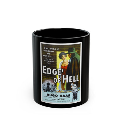 EDGE OF HELL 1956 Movie Poster - Black Coffee Mug-11oz-The Sticker Space