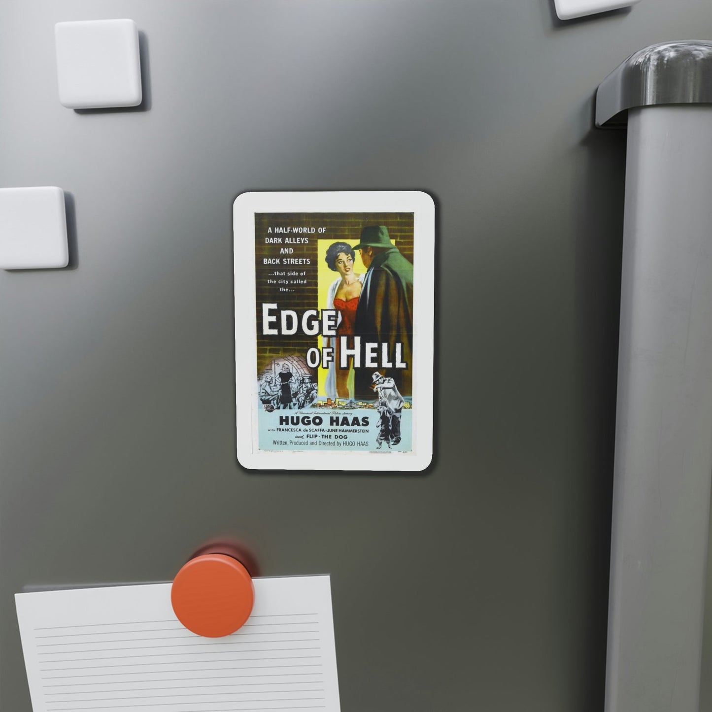 Edge of Hell 1956 Movie Poster Die-Cut Magnet-The Sticker Space