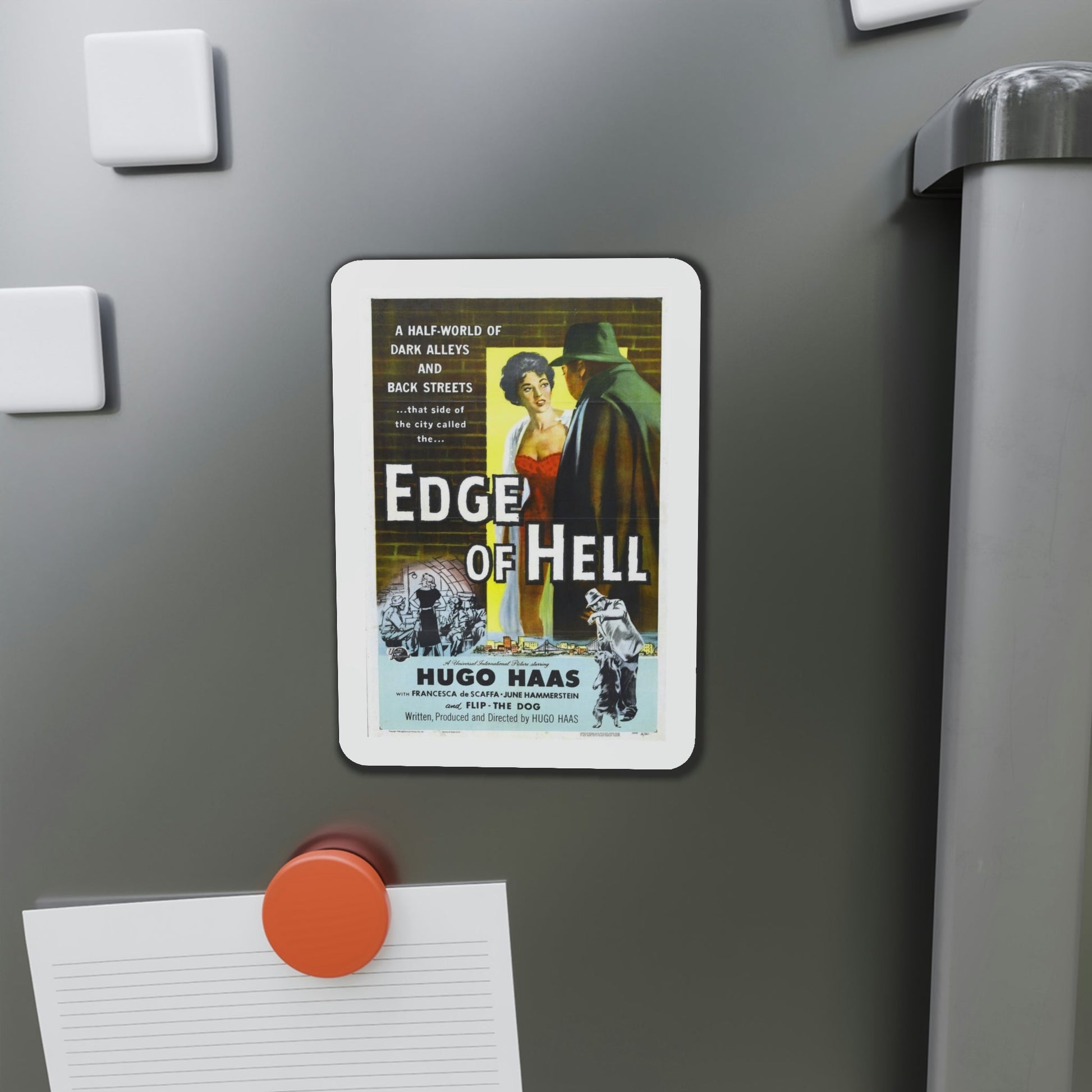 Edge of Hell 1956 Movie Poster Die-Cut Magnet-The Sticker Space