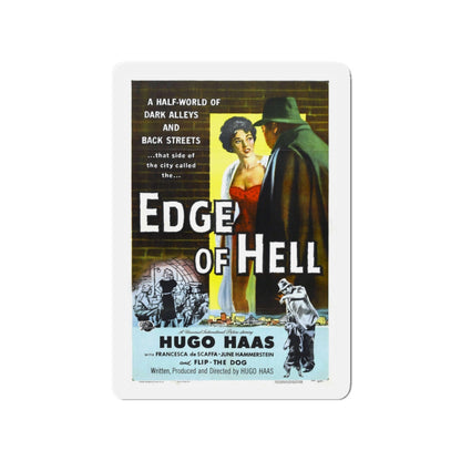 EDGE OF HELL 1956 Movie Poster - Die-Cut Magnet-3" x 3"-The Sticker Space