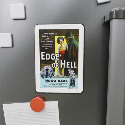 EDGE OF HELL 1956 Movie Poster - Die-Cut Magnet-The Sticker Space