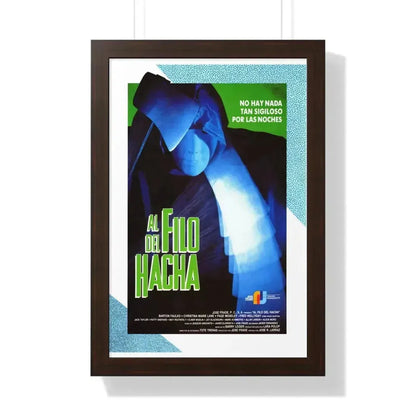 EDGE OF THE AXE 1988 - Framed Movie Poster 16″ x 24″ Walnut - The Sticker Space