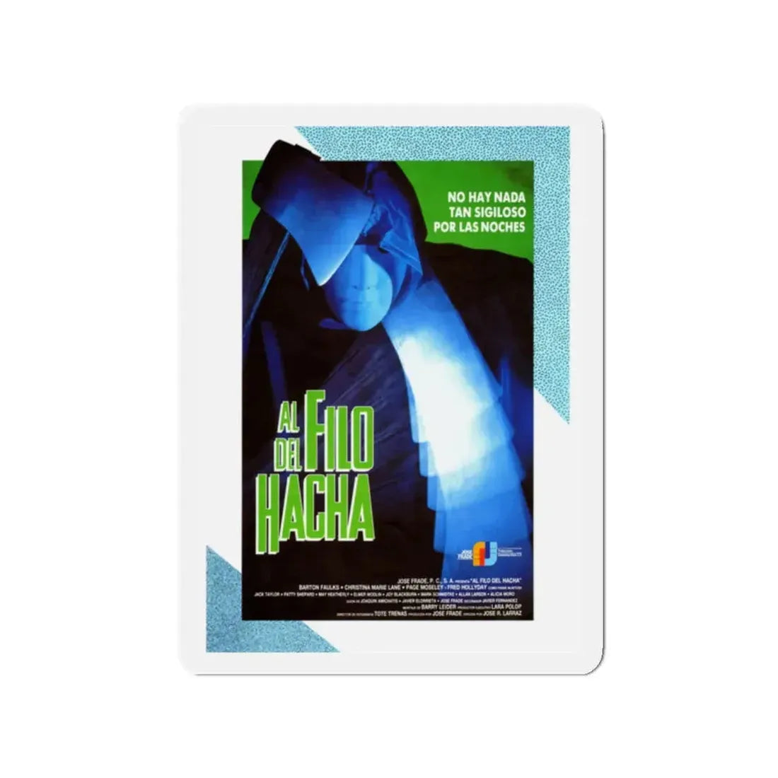 EDGE OF THE AXE 1988 Movie Poster - Refrigerator Magnet 2 Inch - The Sticker Space