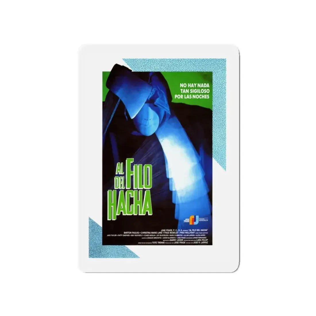 EDGE OF THE AXE 1988 Movie Poster - Refrigerator Magnet 4 Inch - The Sticker Space