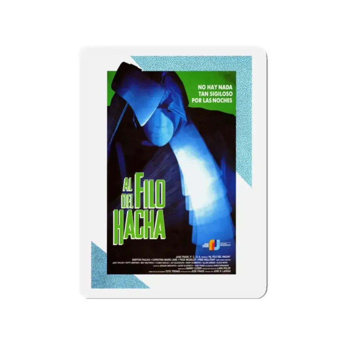 EDGE OF THE AXE 1988 Movie Poster - Refrigerator Magnet - The Sticker Space