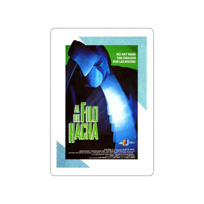 EDGE OF THE AXE 1988 Movie Poster STICKER Vinyl Die-Cut Decal 4 Inch - The Sticker Space