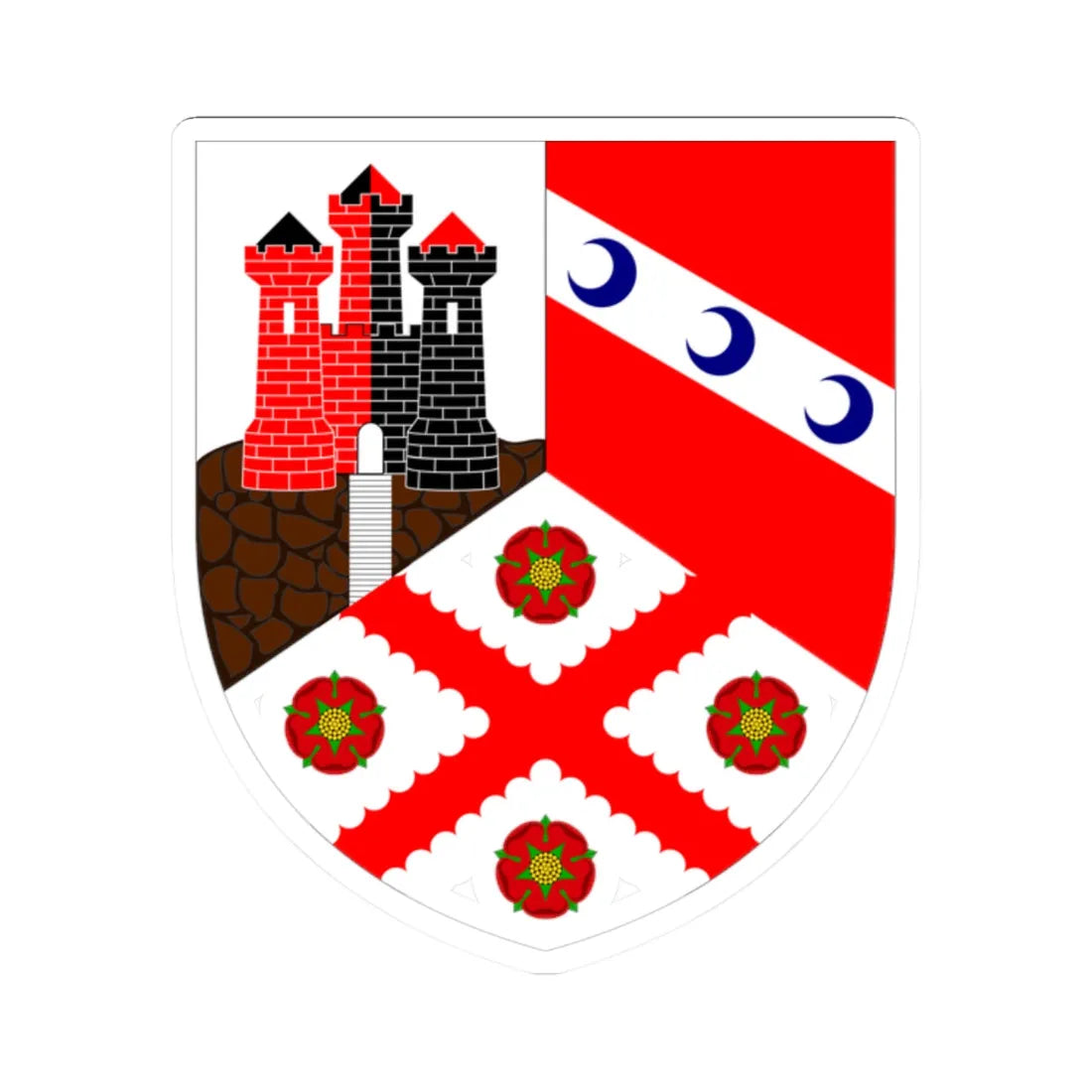 Edinburgh Napier University arms (Scotland) (Coat of Arms) STICKER Vinyl Kiss-Cut Decal - The Sticker Space