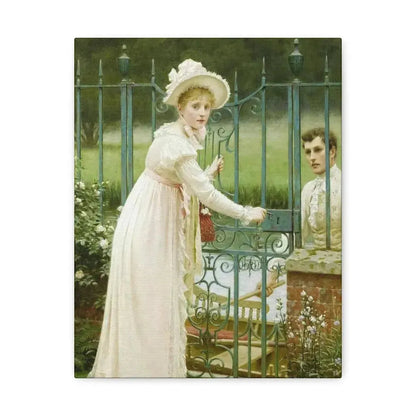 Edmund Blair Leighton (1853-1922) Where There's a Will - Canvas Wall Art 11″ x 14″ 1.25" - The Sticker Space