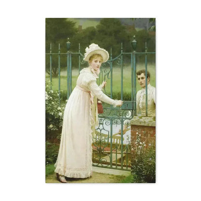 Edmund Blair Leighton (1853-1922) Where There's a Will - Canvas Wall Art 16″ x 24″ 1.25" - The Sticker Space