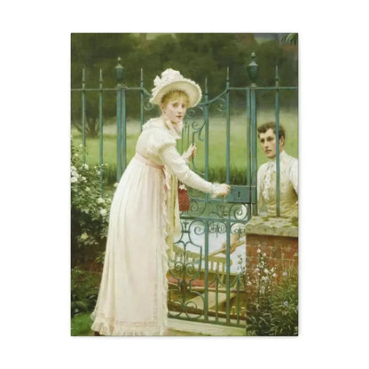 Edmund Blair Leighton (1853-1922) Where There's a Will - Canvas Wall Art 18″ x 24″ 1.25" - The Sticker Space