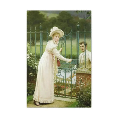Edmund Blair Leighton (1853-1922) Where There's a Will - Canvas Wall Art 20″ x 30″ 1.25" - The Sticker Space