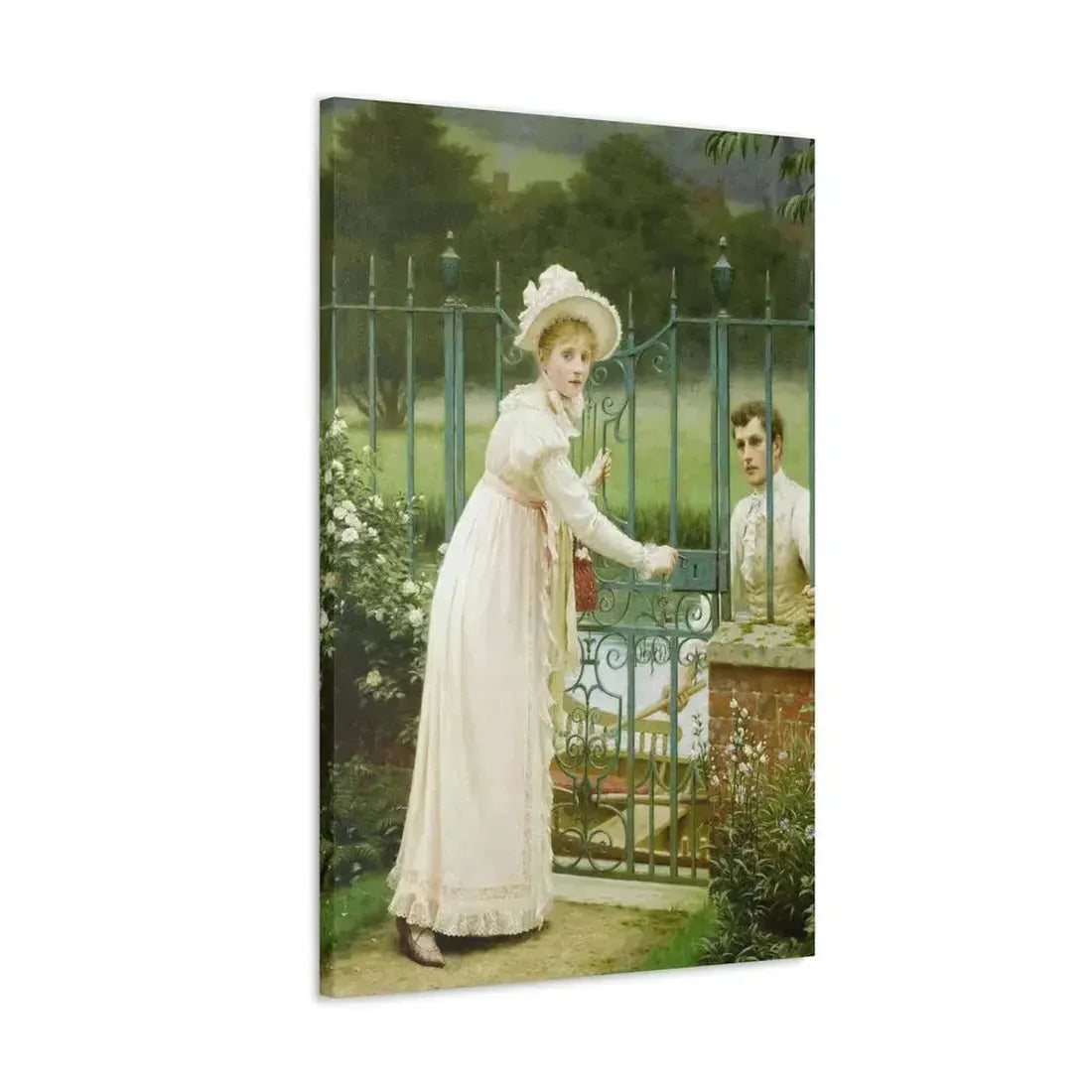 Edmund Blair Leighton (1853-1922) Where There's a Will - Canvas Wall Art - The Sticker Space