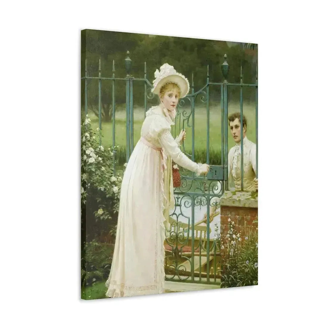Edmund Blair Leighton (1853-1922) Where There's a Will - Canvas Wall Art - The Sticker Space