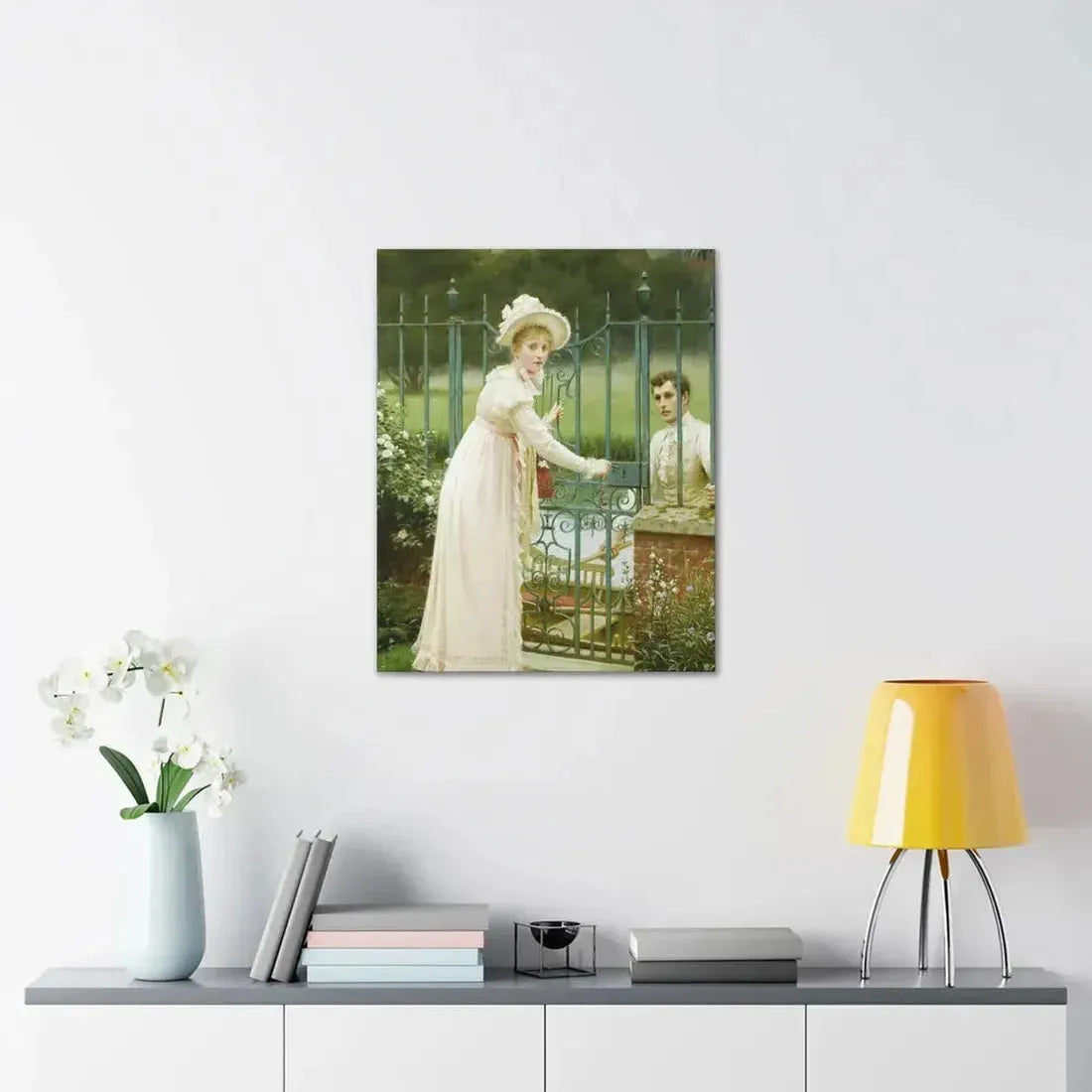 Edmund Blair Leighton (1853-1922) Where There's a Will - Canvas Wall Art - The Sticker Space