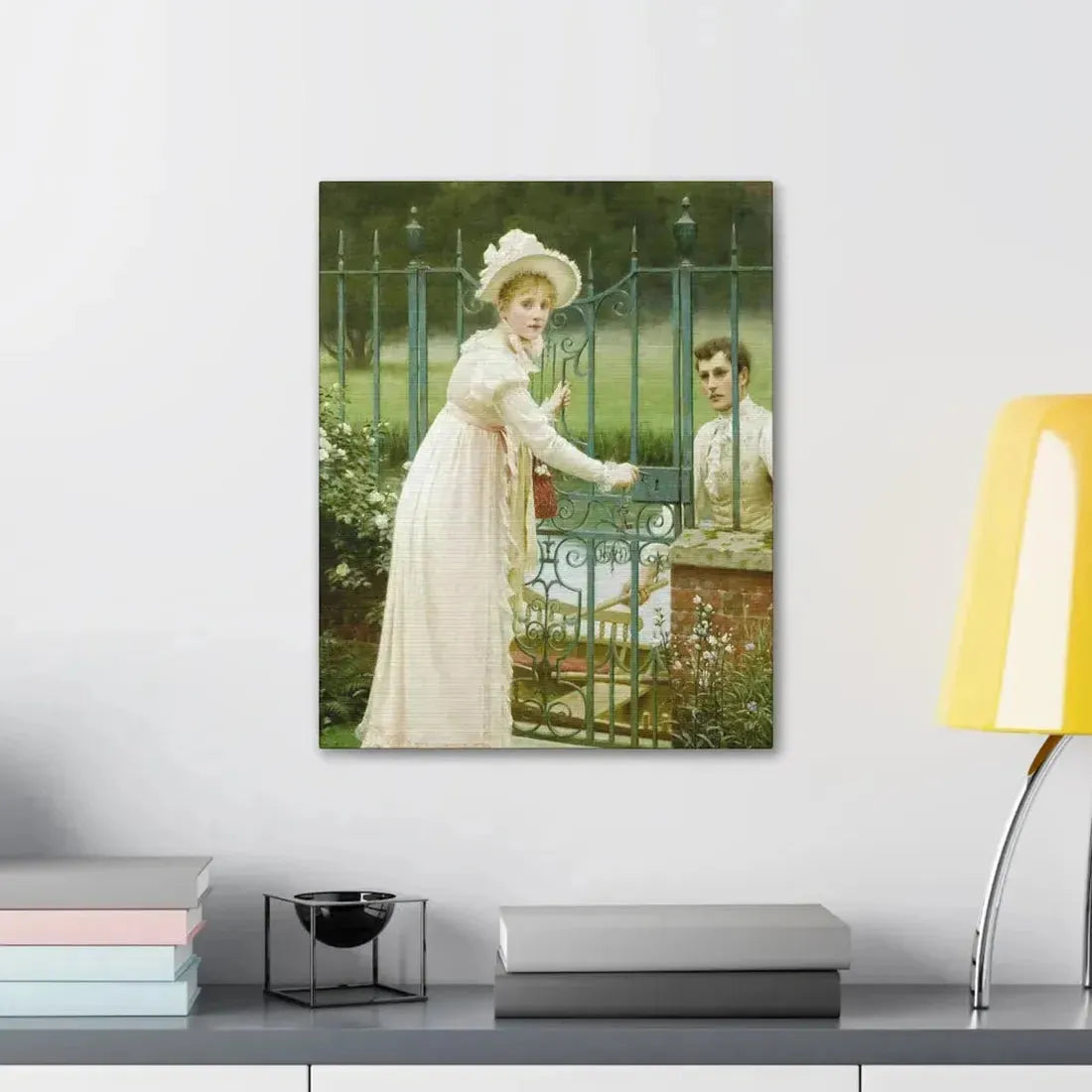 Edmund Blair Leighton (1853-1922) Where There's a Will - Canvas Wall Art - The Sticker Space