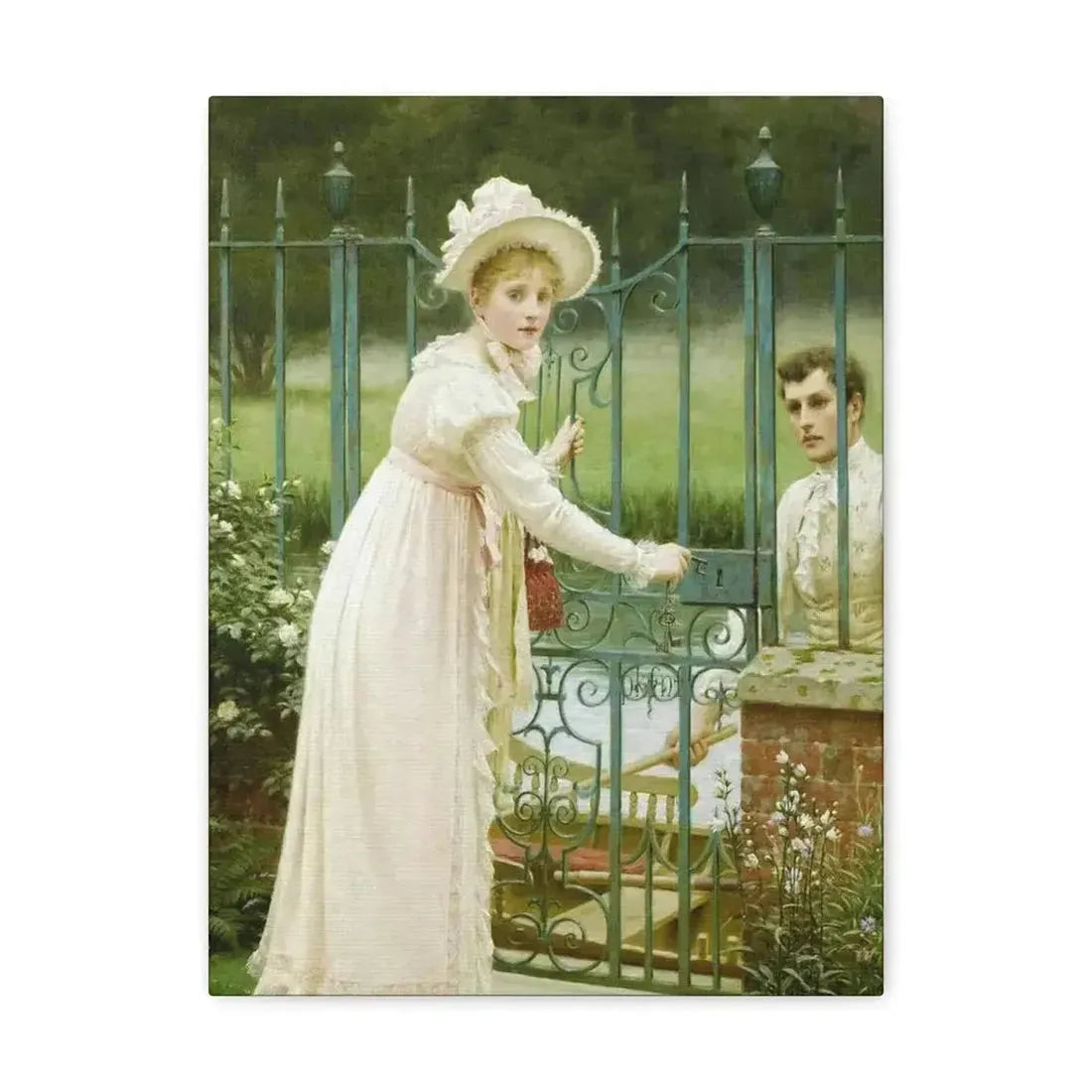 Edmund Blair Leighton (1853-1922) Where There's a Will - Canvas Wall Art - The Sticker Space