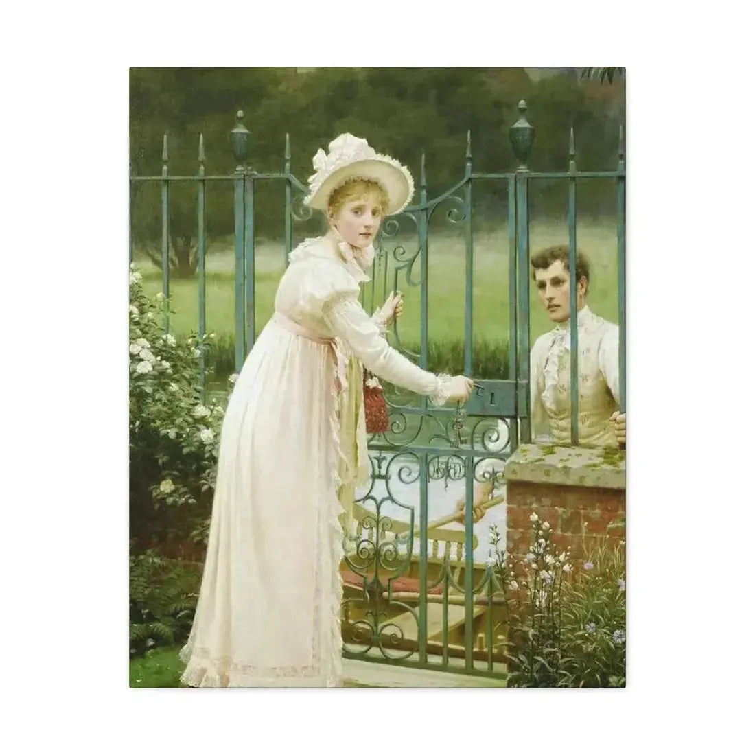 Edmund Blair Leighton (1853-1922) Where There's a Will - Canvas Wall Art - The Sticker Space