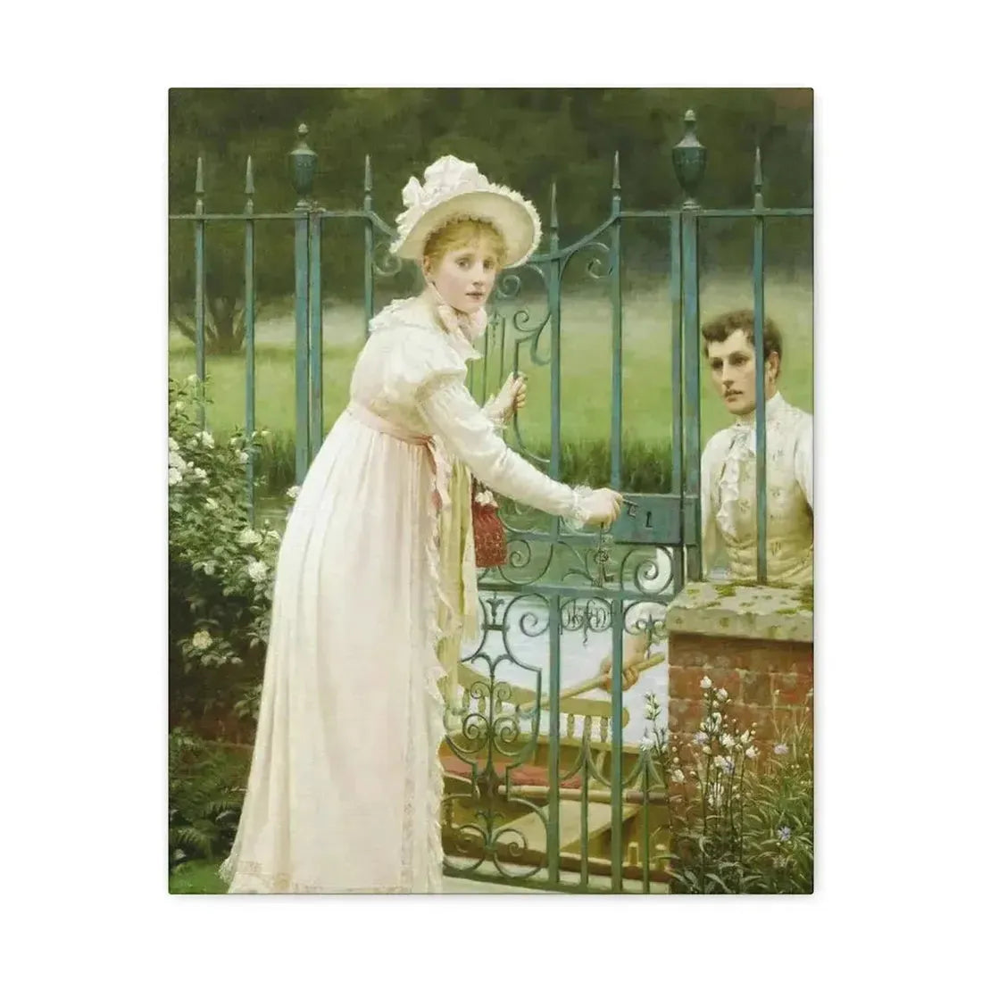 Edmund Blair Leighton (1853-1922) Where There's a Will - Canvas Wall Art - The Sticker Space