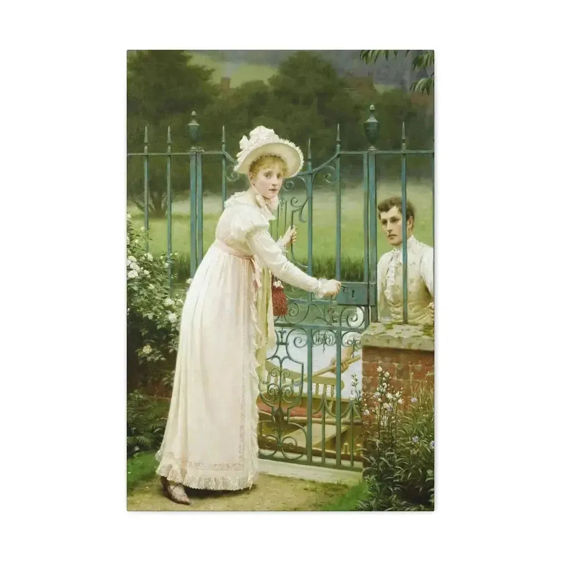 Edmund Blair Leighton (1853-1922) Where There's a Will - Canvas Wall Art - The Sticker Space