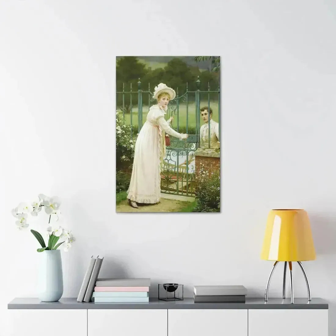 Edmund Blair Leighton (1853-1922) Where There's a Will - Canvas Wall Art - The Sticker Space