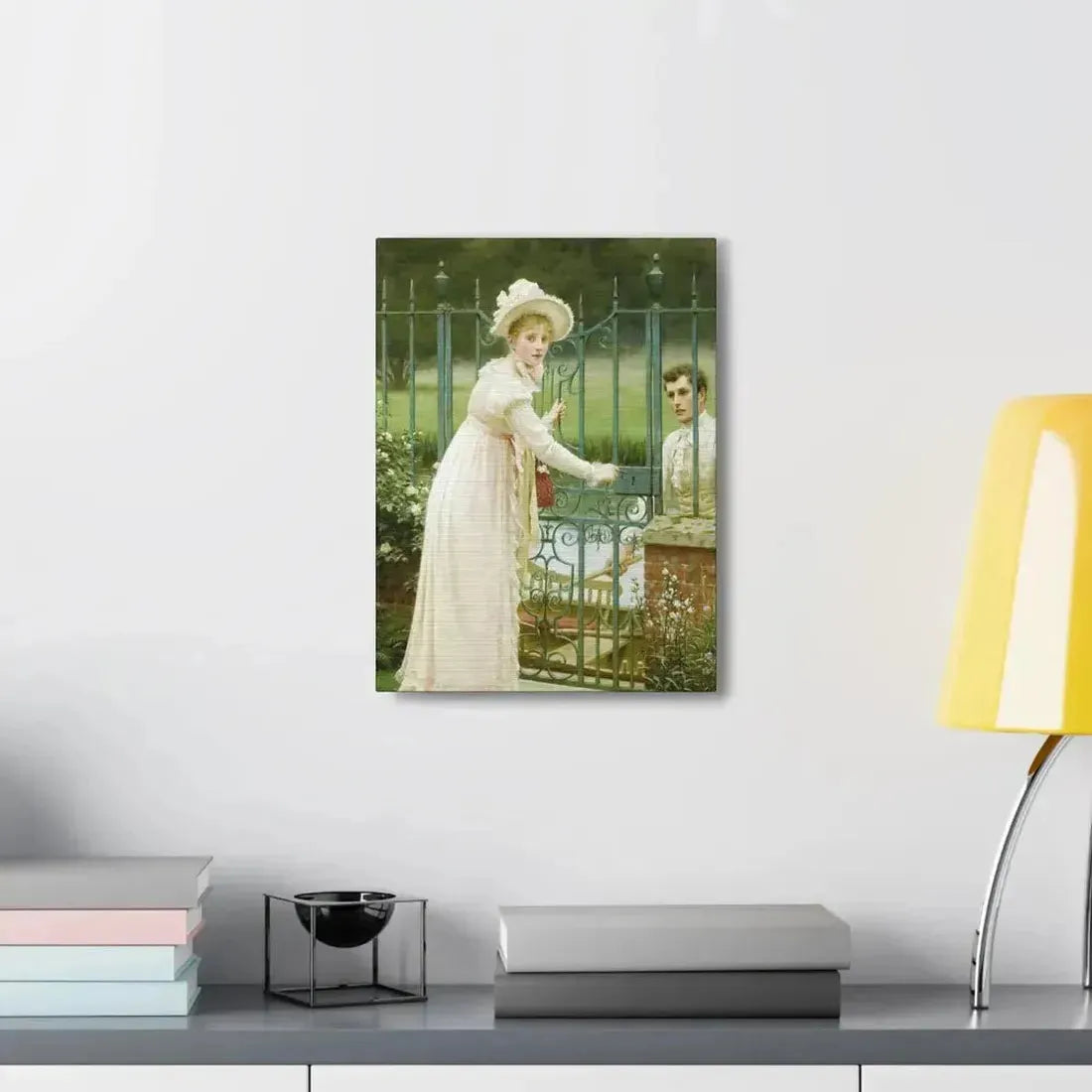 Edmund Blair Leighton (1853-1922) Where There's a Will - Canvas Wall Art - The Sticker Space