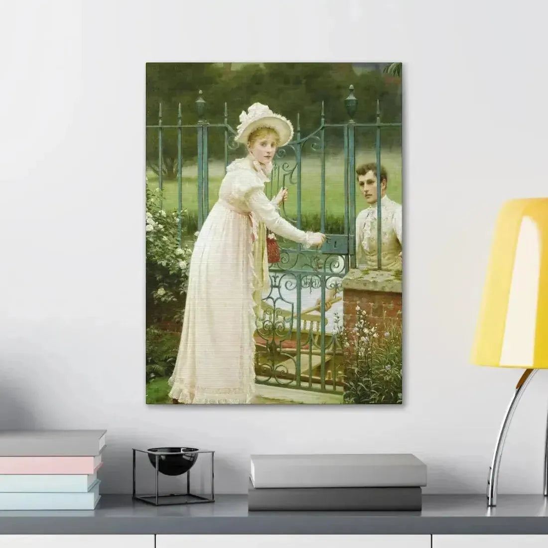 Edmund Blair Leighton (1853-1922) Where There's a Will - Canvas Wall Art - The Sticker Space