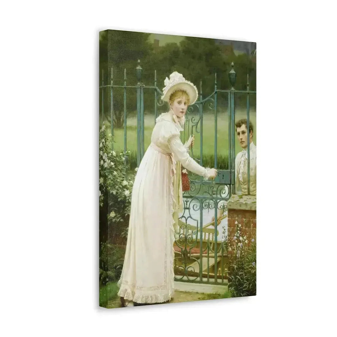 Edmund Blair Leighton (1853-1922) Where There's a Will - Canvas Wall Art - The Sticker Space