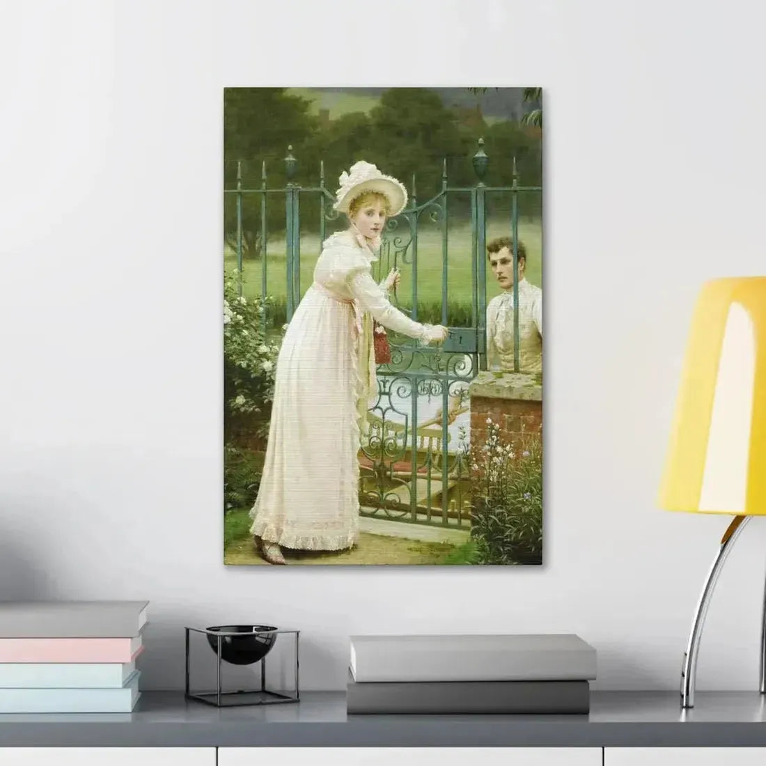 Edmund Blair Leighton (1853-1922) Where There's a Will - Canvas Wall Art - The Sticker Space