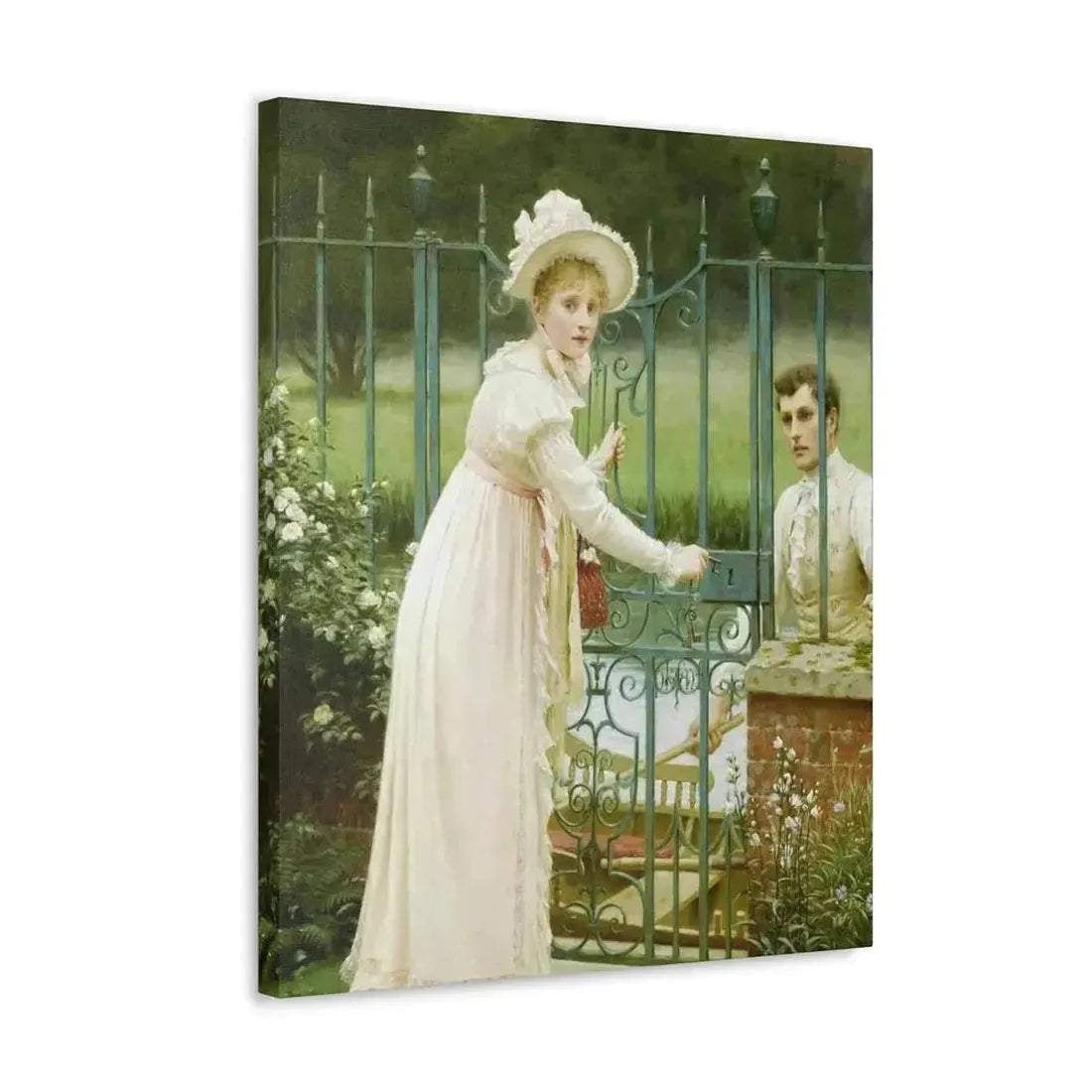 Edmund Blair Leighton (1853-1922) Where There's a Will - Canvas Wall Art - The Sticker Space